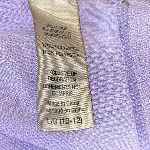 Women's Lavender Performance Tee Shirt Size L (10-12) - Picture 5 of 7